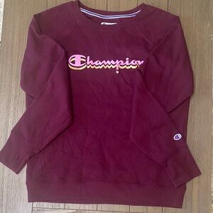 Champion Burgundy Crewneck Sweatshirt